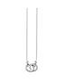  image of thomas-sabo-sterling-silvernbsptogether-forever-small-size-intertwined-cubic-zirconia-rings-necklace