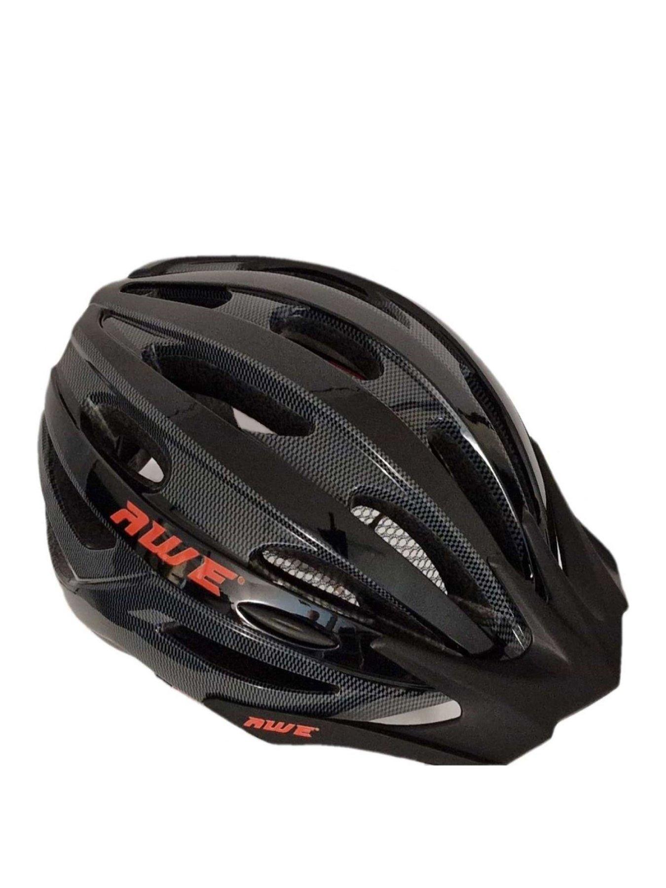 awe bike helmet AweAir In Mould Adult Medium 55-58cm Black/Carbon/Red your child can always keep a cool head  even on their most epic active adventures. Mountain Bike Helmets  Awe