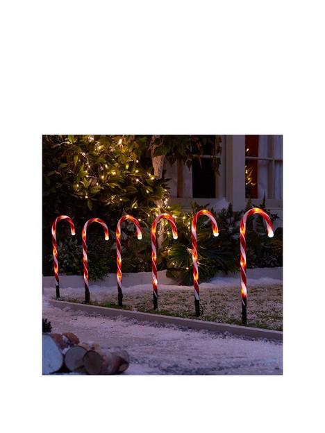 candy-cane-garden-stake-light-outdoornbspchristmas-decorations-set-of-6