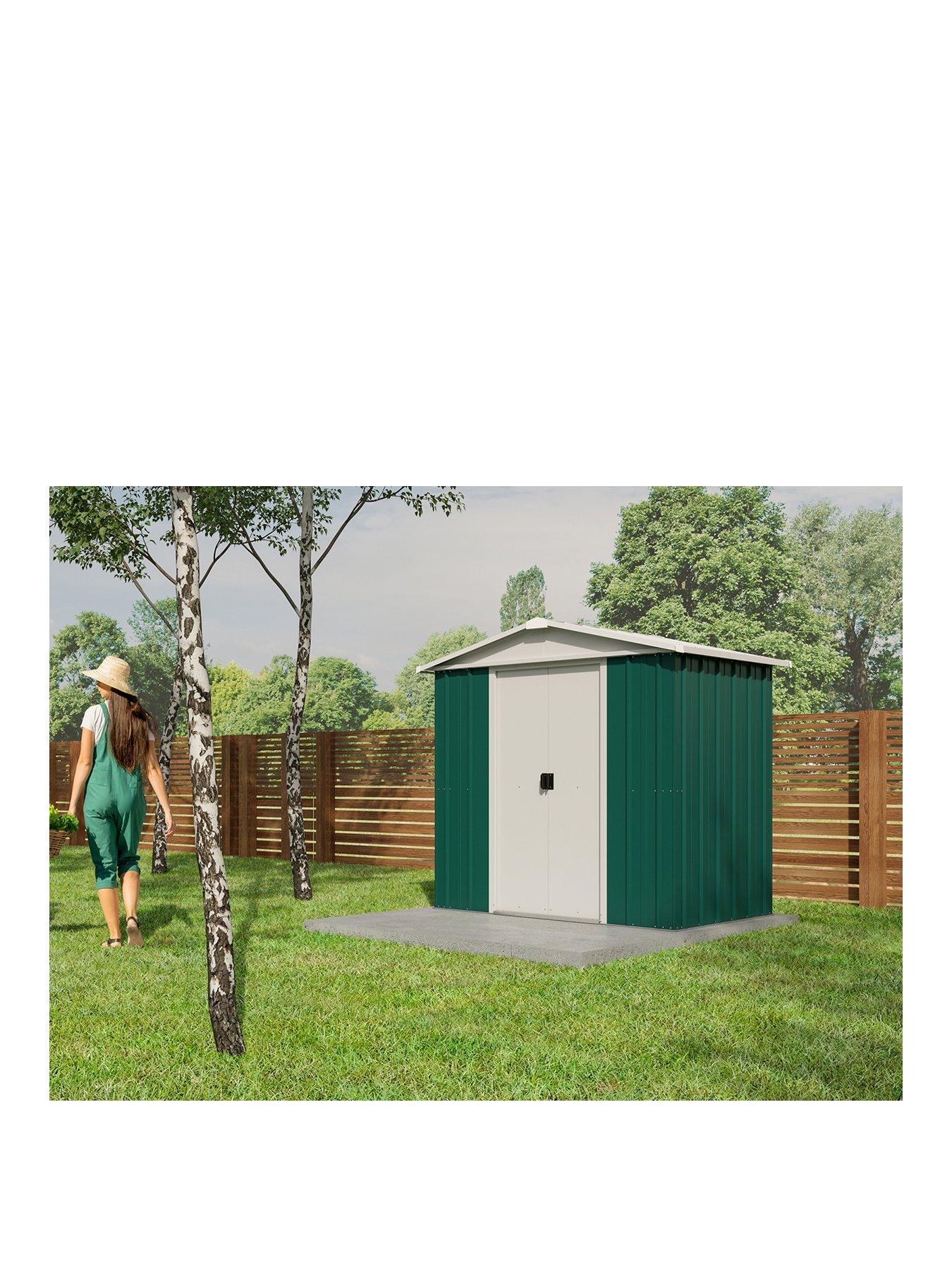 Image 1 of 5 of Yardmaster 6.1 x 6.1 ft Apex Roof Metal Garden Shed