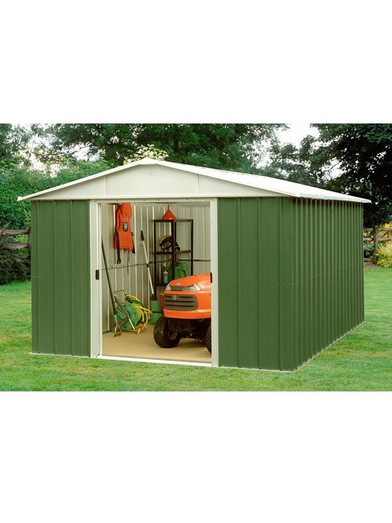 front image of yardmaster-75-x-89-ft-apex-metal-roof-shed