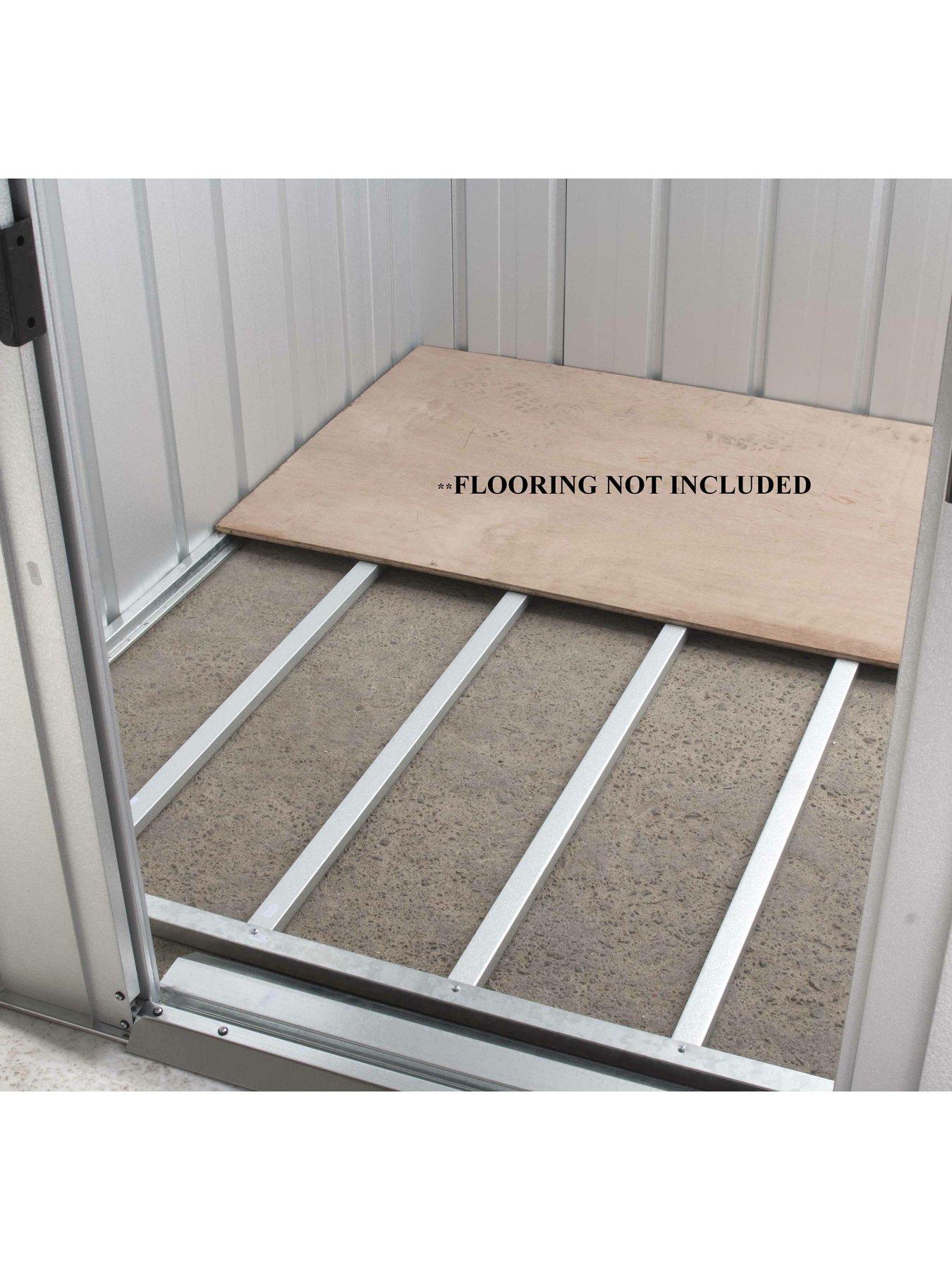 Image 5 of 5 of Yardmaster 6.5 x 3.9ft Double Door Metal Pent Roof Shed with Floor Frame