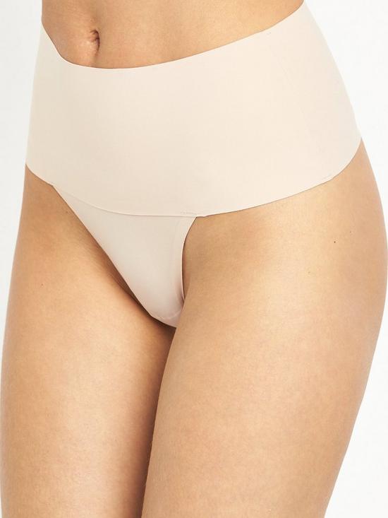 front image of spanx-undie-tectablenbspthong-soft-nude