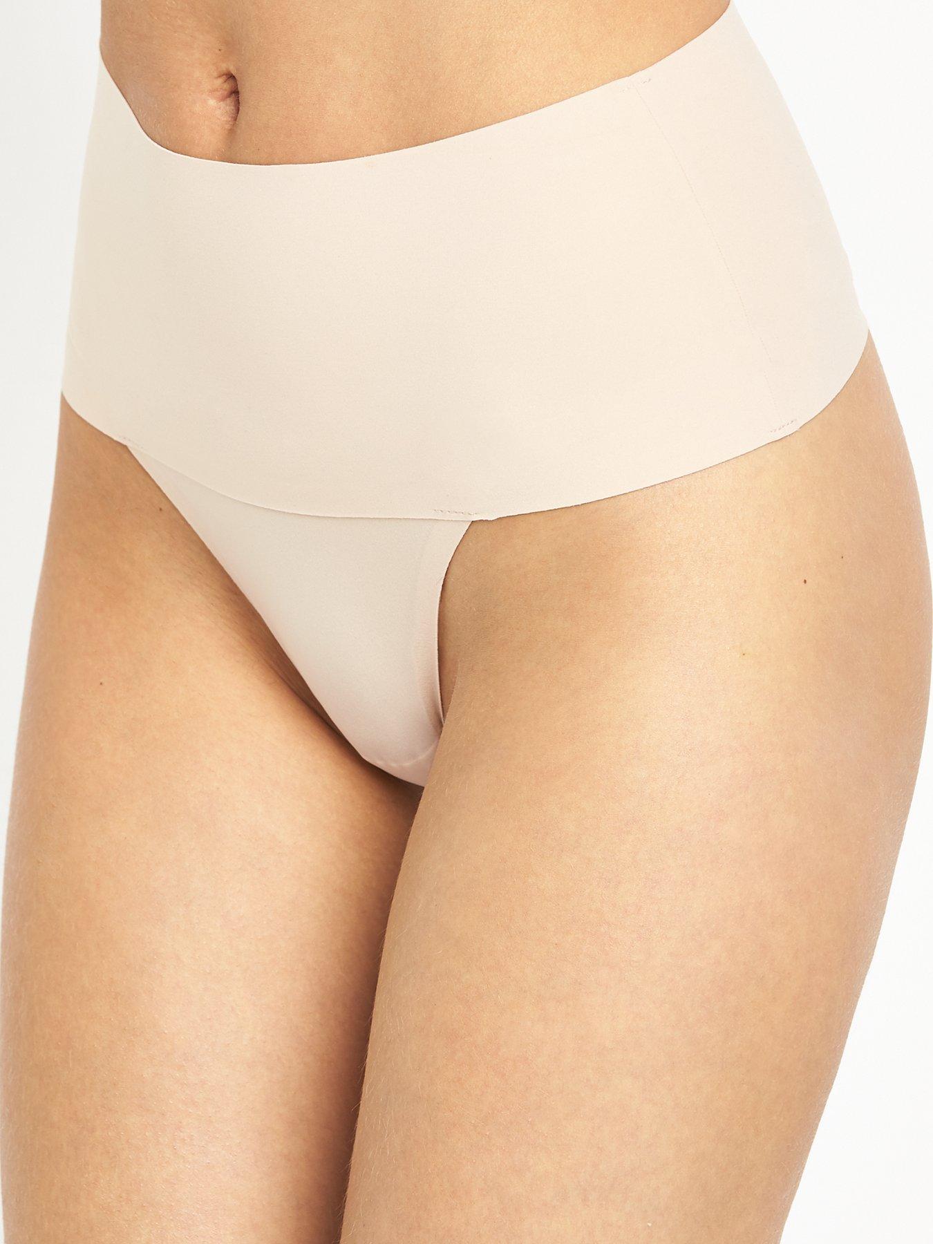 undefined Undie-Textable Light Control Thong - Soft Nude