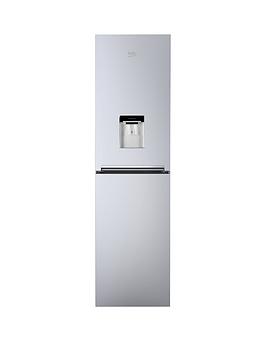 Beko   Cfg1582Ds 55Cm Wide Frost-Free Fridge Freezer With Water Dispenser - Silver