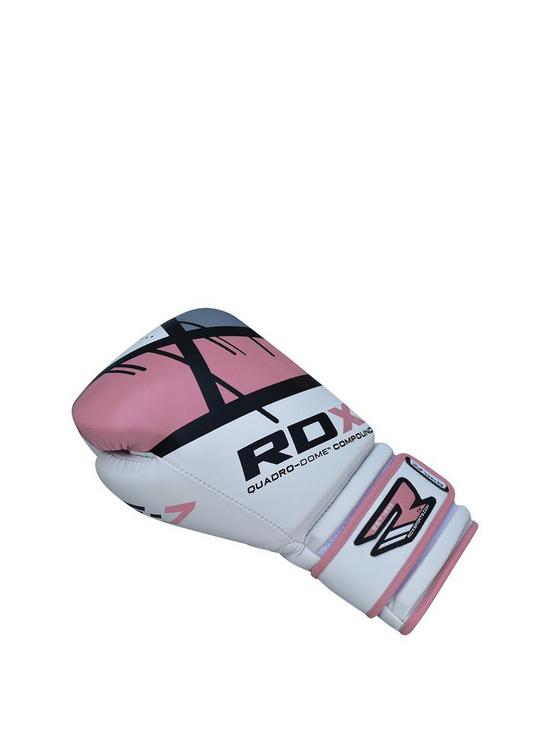 stillFront image of rdx-maya-hide-leather-gloves-ndash-pinkwhite