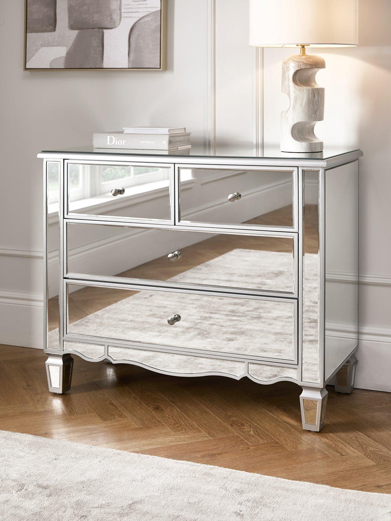 The Very Collection Mirage Mirrored 2 + 2 Drawer Chest - FSC® Certified
