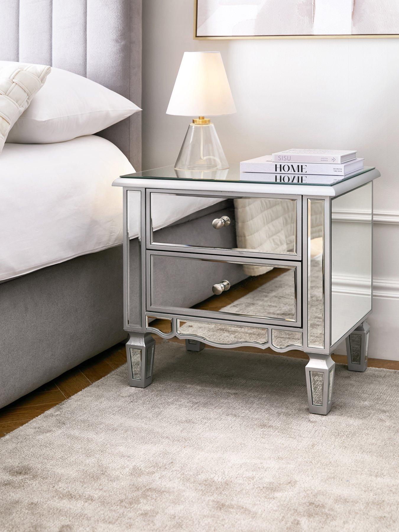 The Very Collection Mirage 2 Drawer Mirrored Bedside Chest - FSC® Certified