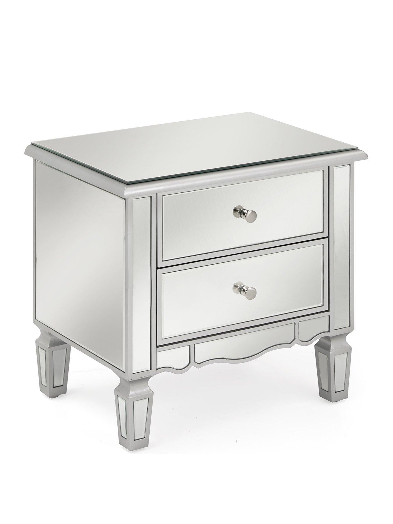 Image 3 of 7 of The Very Collection Mirage 2 Drawer Mirrored Bedside Chest&nbsp;- FSC&reg; Certified