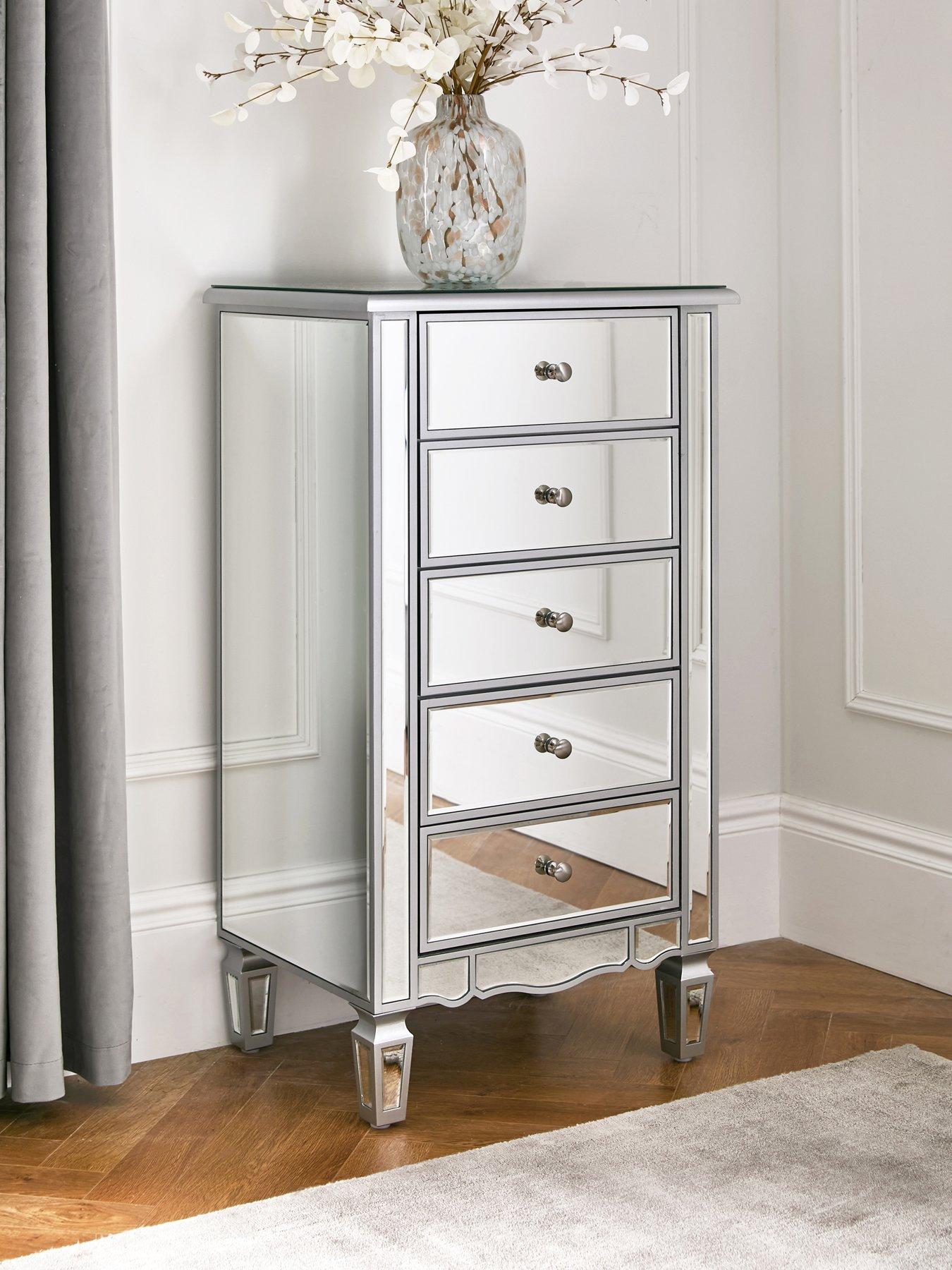 The Very Collection Mirage Mirrored 5 Drawer Chest - FSC® Certified