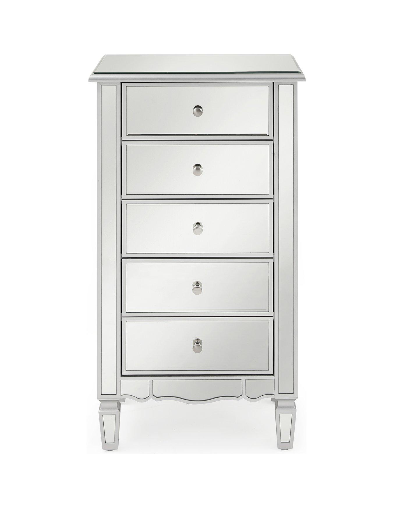 Image 2 of 7 of Very Home Mirage Mirrored 5 Drawer Chest&nbsp;- FSC&reg; Certified