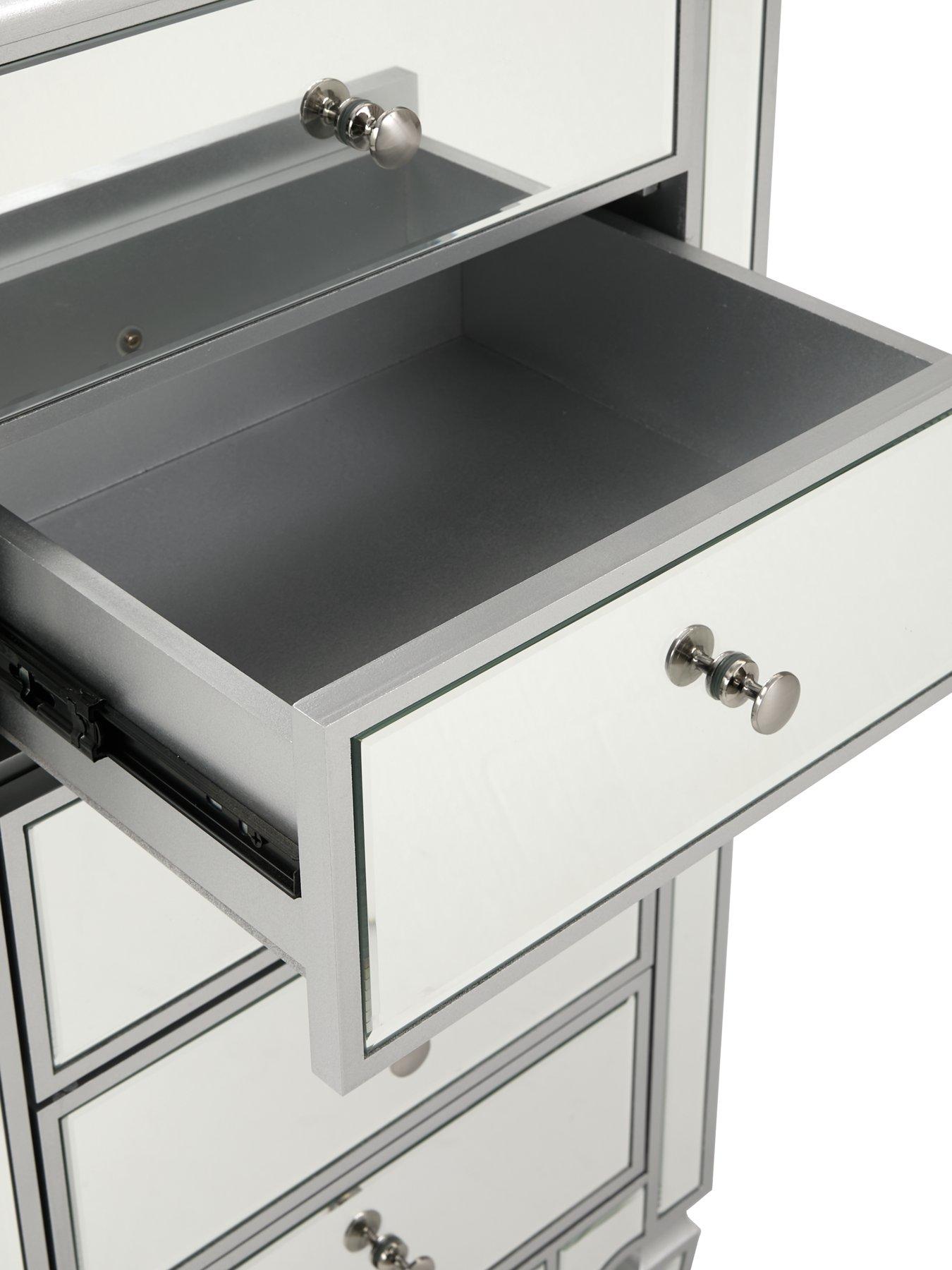 Image 4 of 7 of Very Home Mirage Mirrored 5 Drawer Chest&nbsp;- FSC&reg; Certified