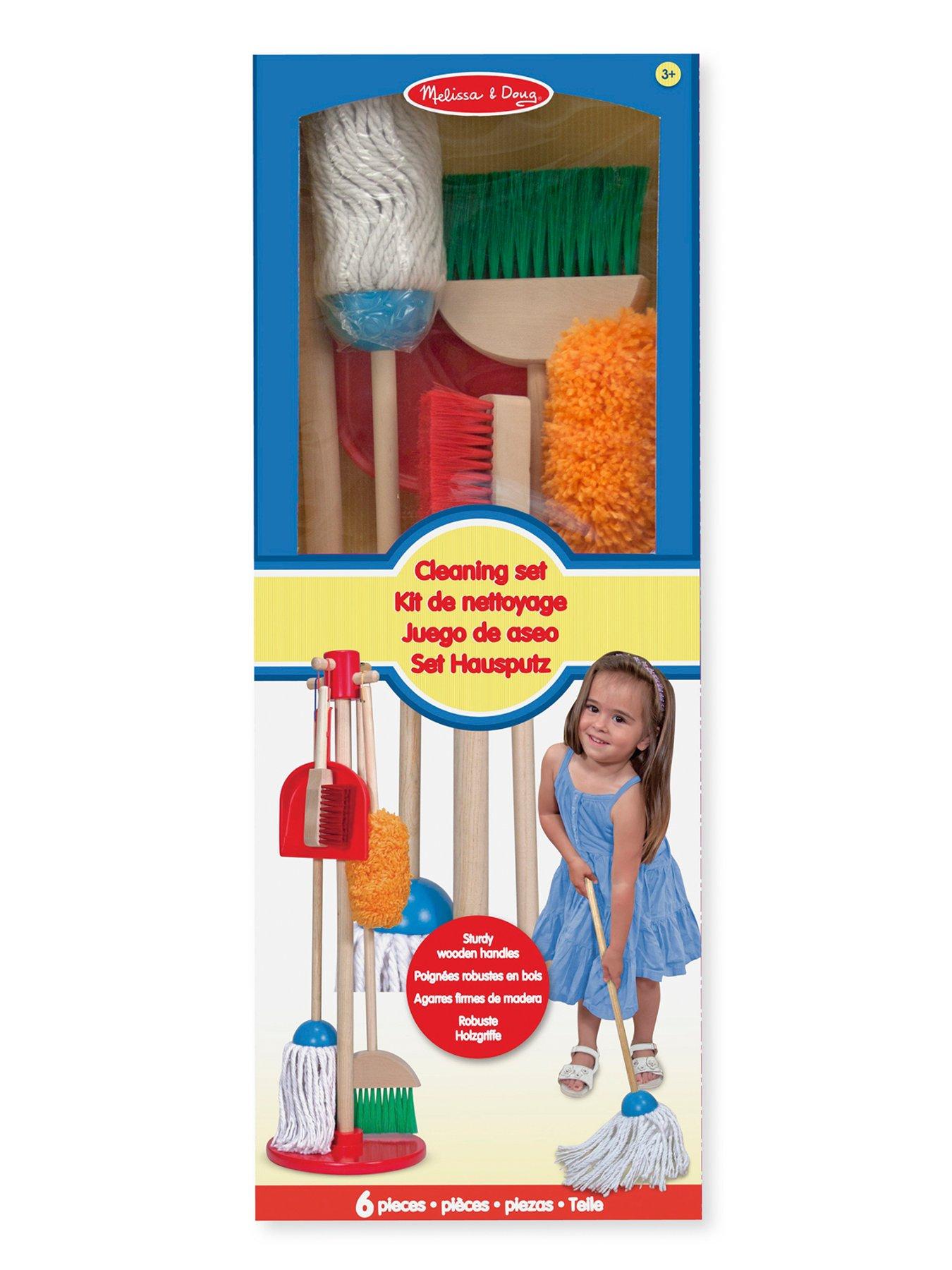 melissa & doug dust sweep & mop toy set