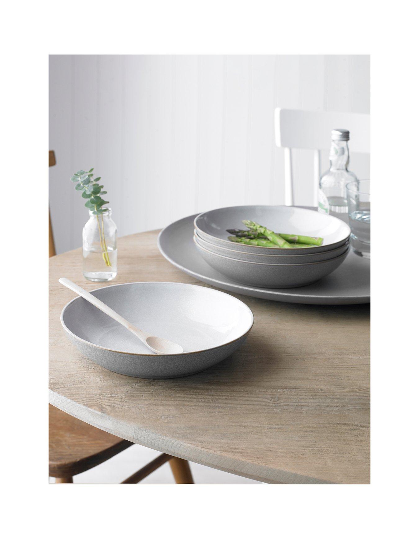 undefined Elements 4-piece Pasta Bowl Set - Light Grey