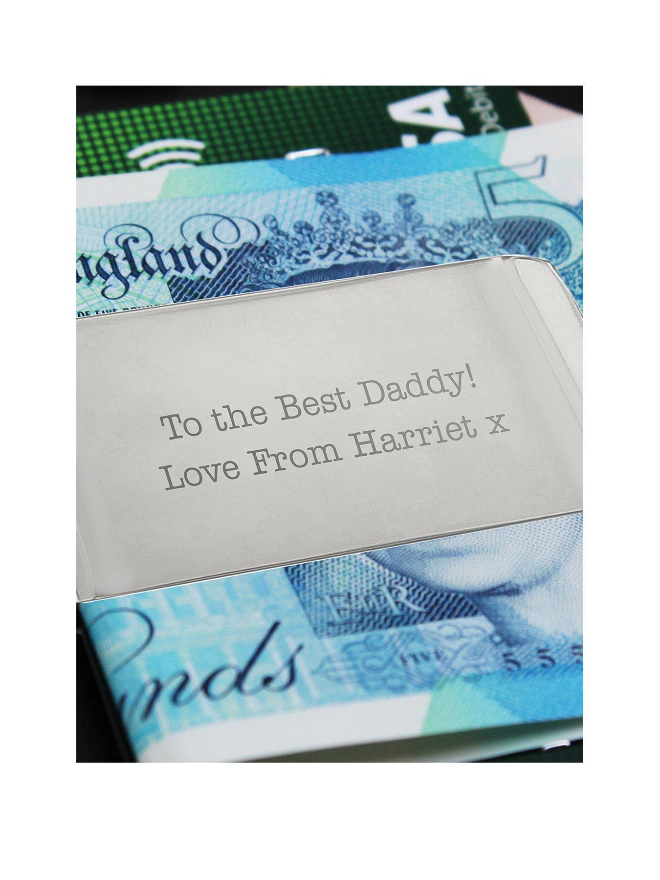 The Personalised Memento Company Personalised Silver-Plated Money Clip