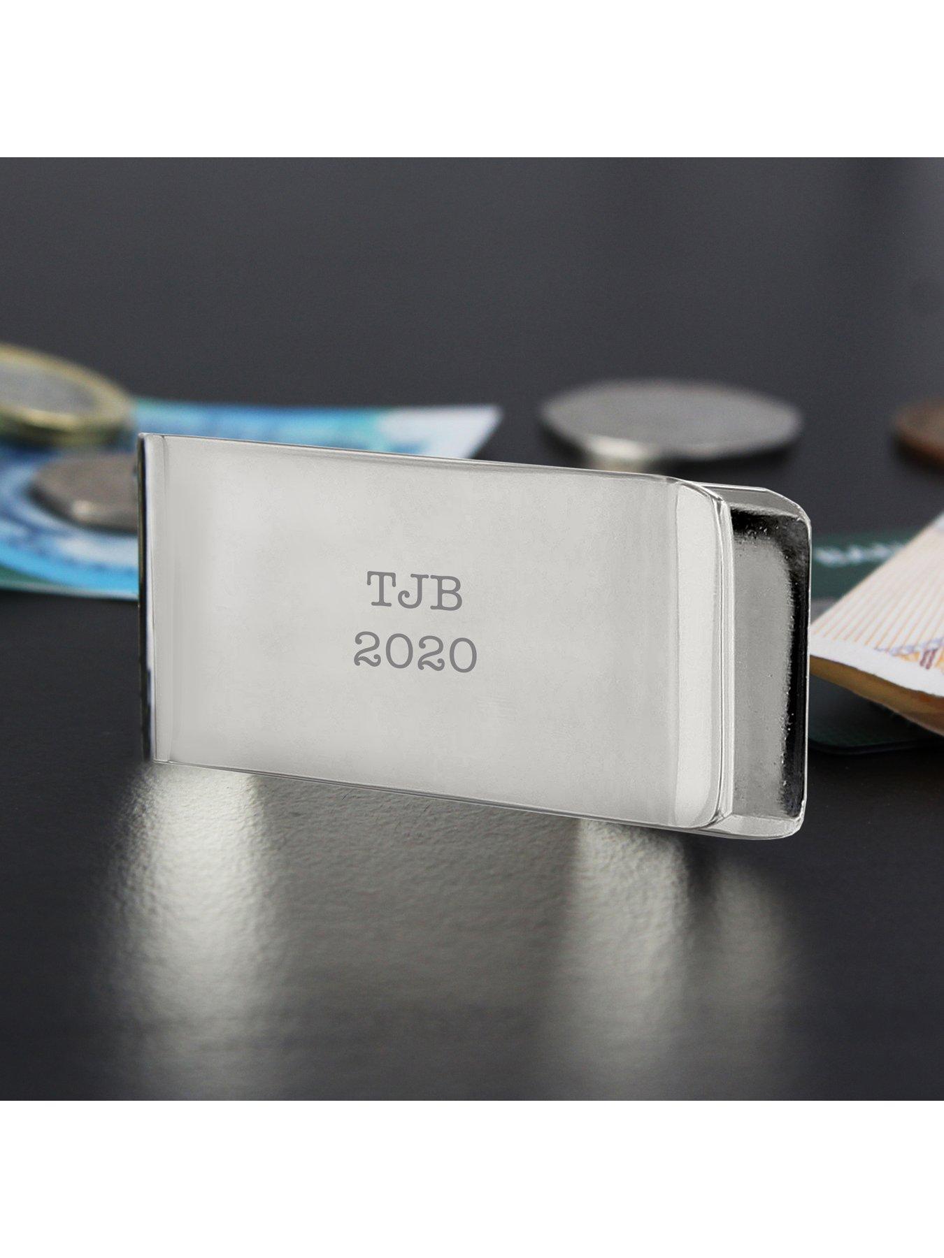 Image 4 of 4 of The Personalised Memento Company Personalised Silver-Plated&nbsp;Money Clip