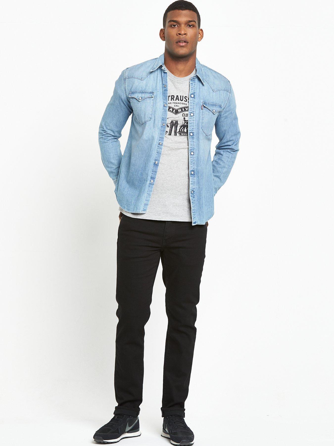 Levi's slim fit denim jacket store