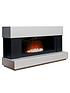  image of adam-fires-fireplaces-verona-whitegrey-electric-fireplace-suite
