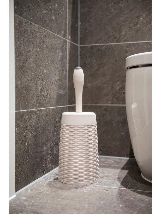 back image of addis-faux-rattan-toilet-brush-and-holder