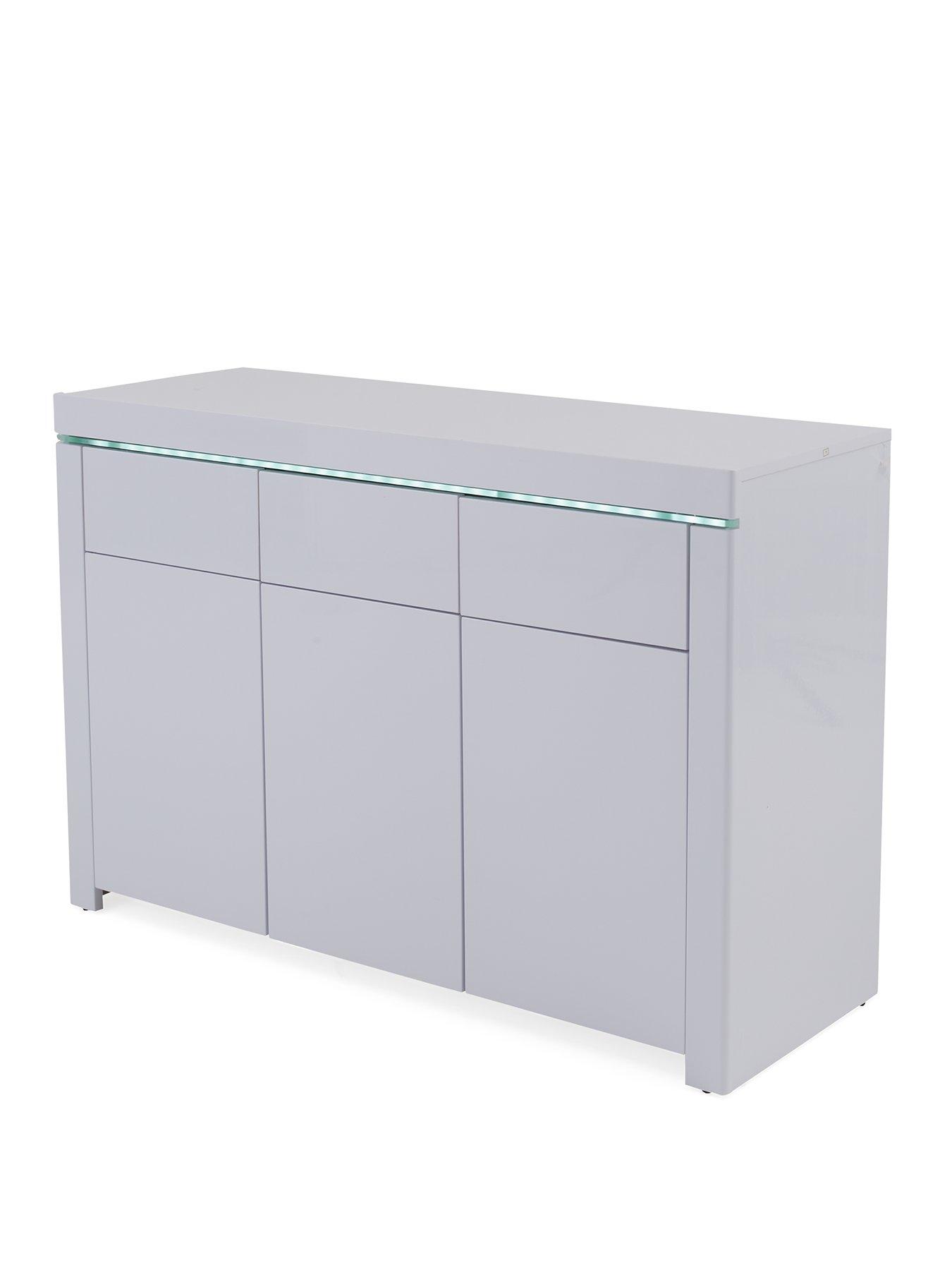  image of very-home-atlantic-large-gloss-sideboard-with-led-light