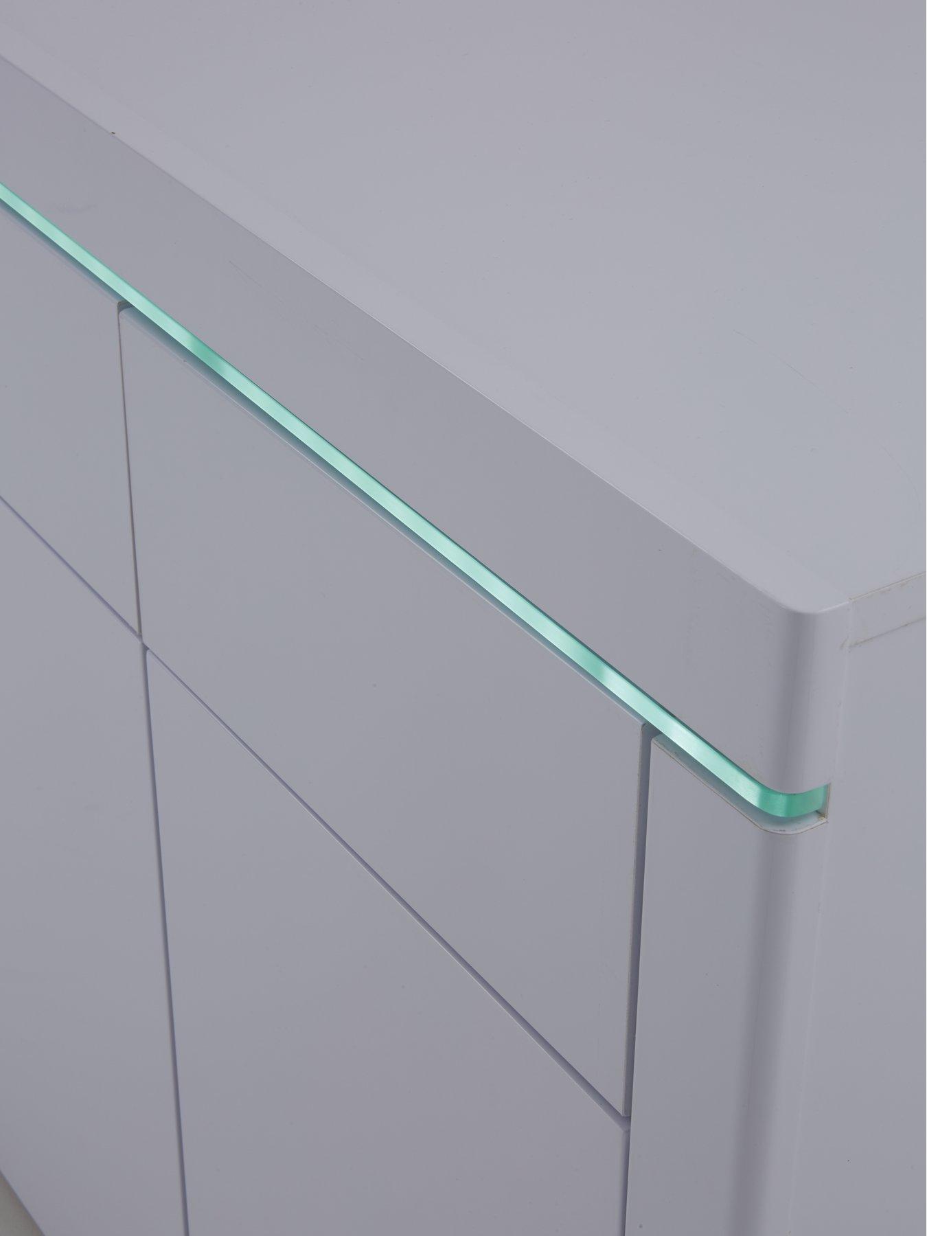 Image 6 of 6 of The Very Collection Atlantic Large Gloss Sideboard with LED Light