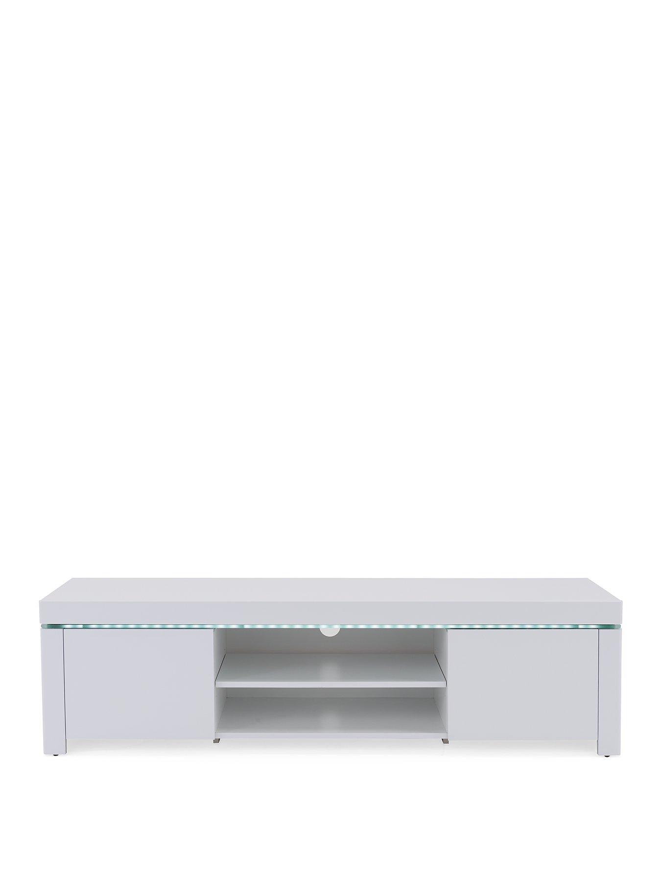 Image 2 of 6 of Very Home Atlantic Gloss TV Unit with LED Lights - fits up to 60 inch TV