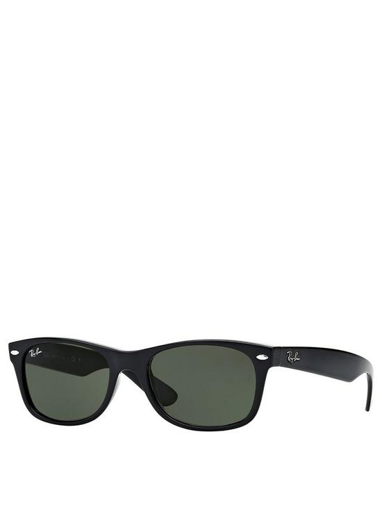 front image of ray-ban-new-wayfarer-sunglasses--nbspblack