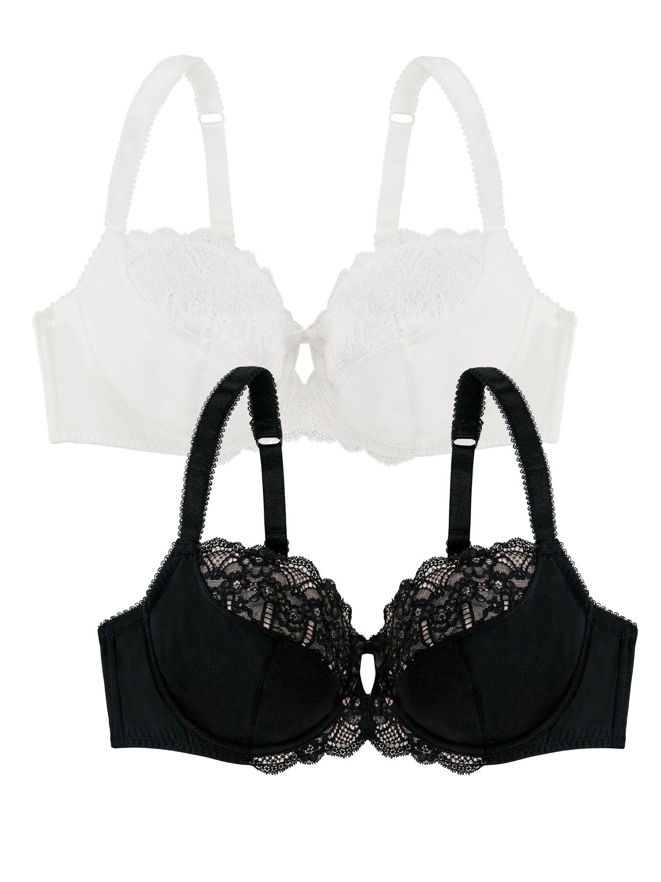 DORINA Exclusive 2 Pack Celine Wire Bra - Black/White