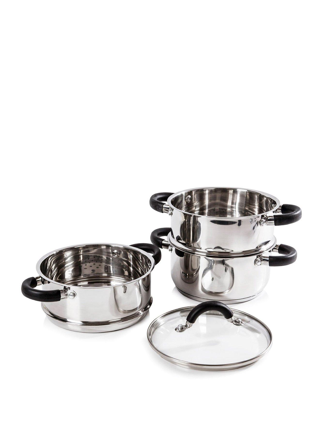 Tower Essentials 18cm 3-Tier Steamer