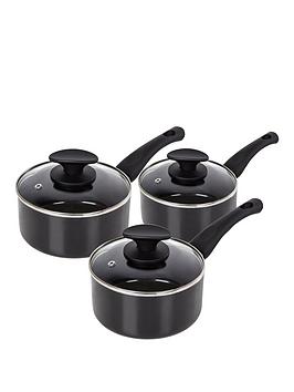 Tower Tower Essentials 3 Piece Pan Set - Black Picture