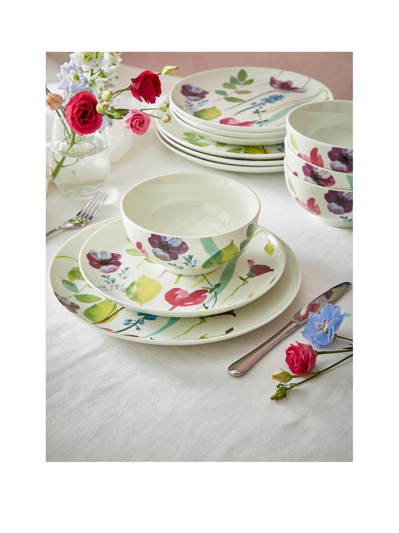 Image 1 of 6 of Portmeirion Water Garden 12-piece Dinner Set