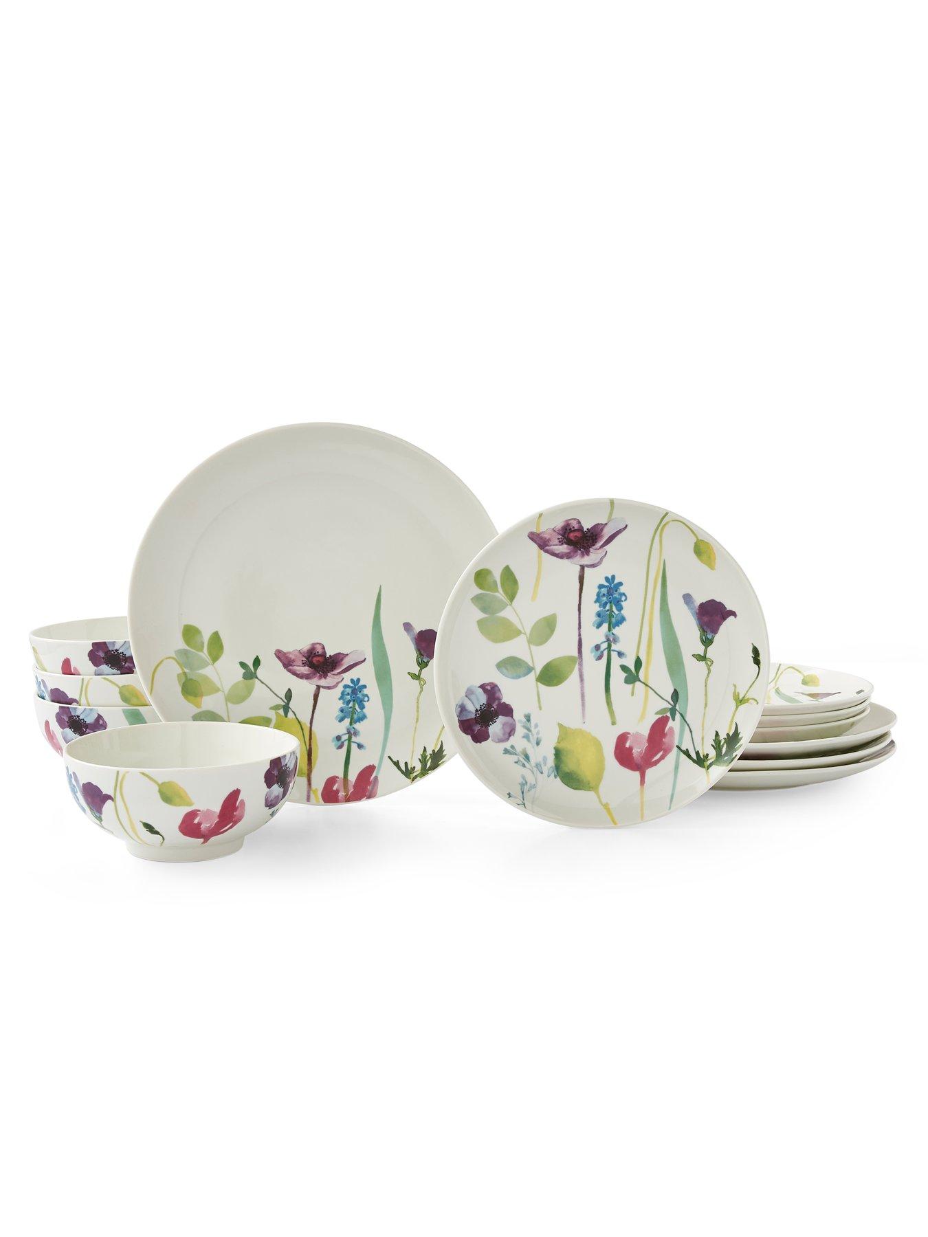 Image 4 of 6 of Portmeirion Water Garden 12-piece Dinner Set
