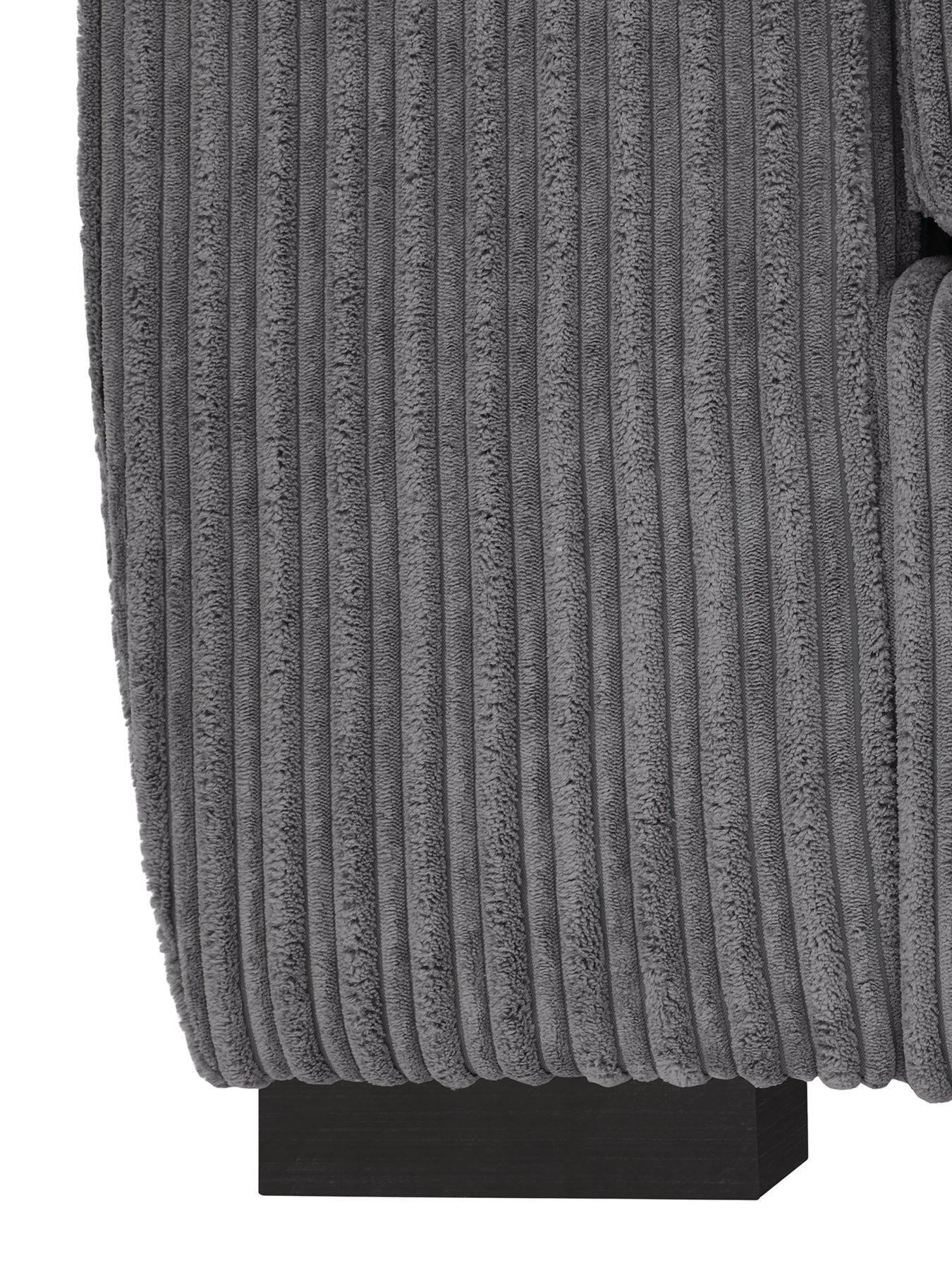 Image 5 of 7 of Very Home Amalfi Standard Back Fabric Left Hand Corner Chaise Sofa - Charcoal - FSC&reg; Certified