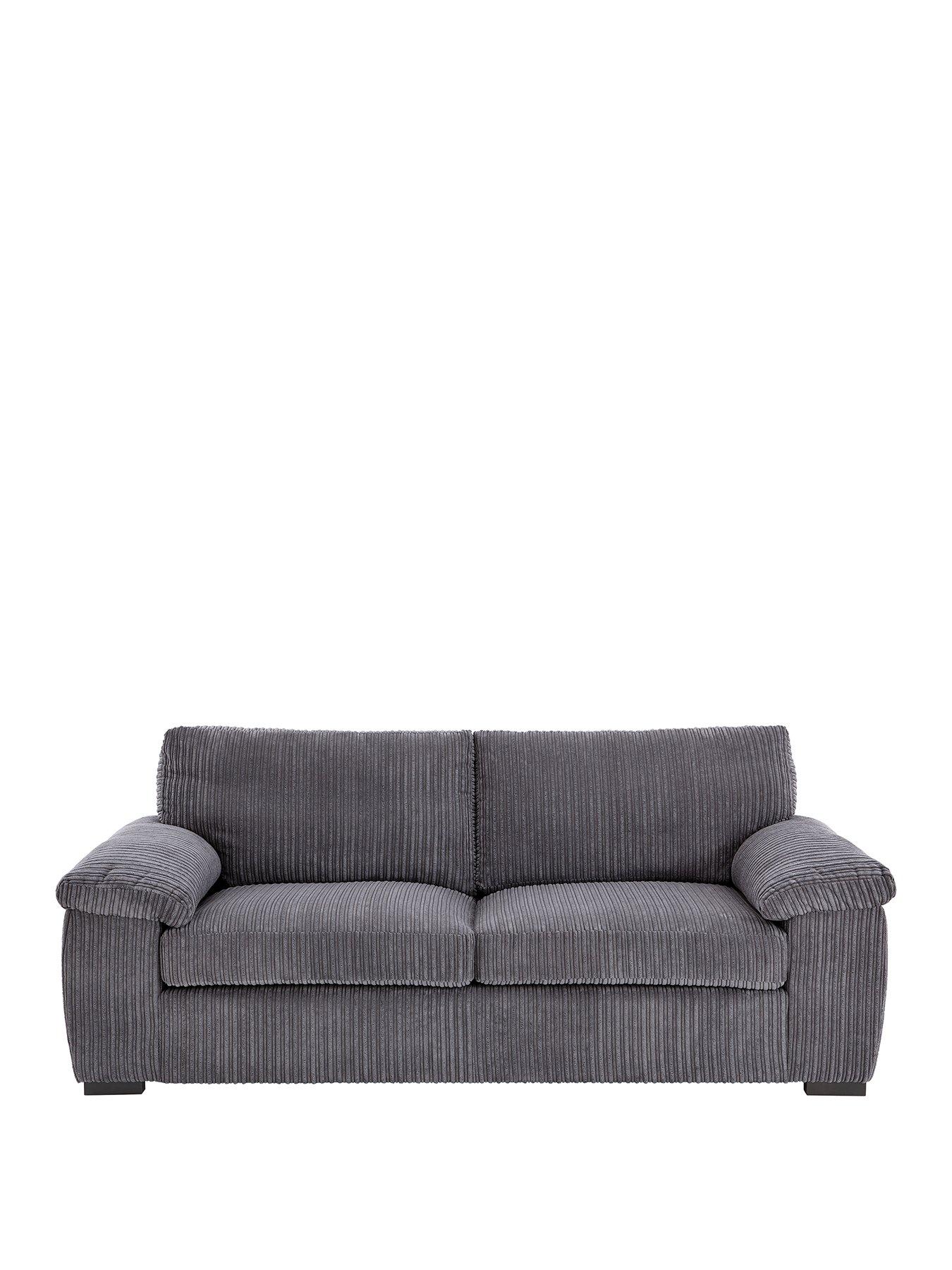 Image 2 of 7 of The Very Collection Amalfi Standard Back Fabric 3 Seater Sofa - Charcoal - FSC&reg; Certified