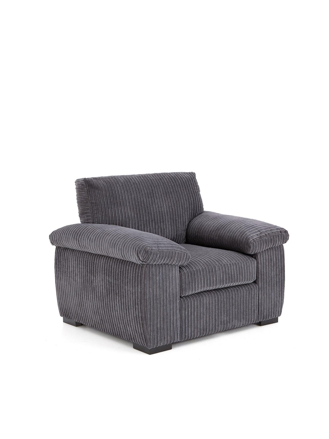 Image 3 of 7 of Very Home Amalfi Fabric Armchair - Charcoal - FSC&reg; Certified
