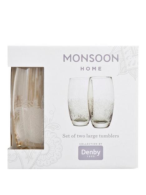 monsoon-denby-lucille-gold-tumblers
