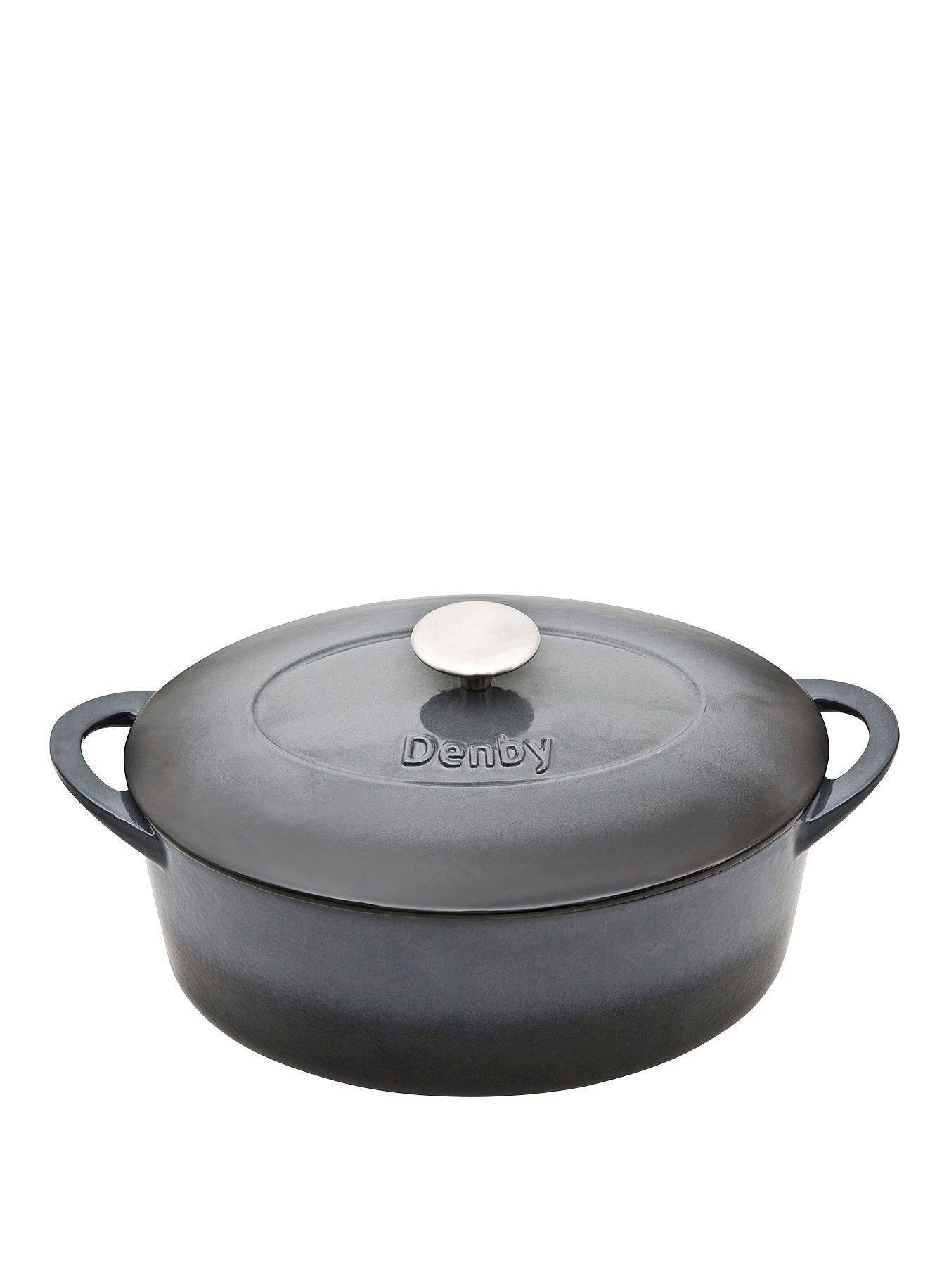 Image 1 of 1 of Denby Halo 28cm Cast Iron Oval Casserole Pot