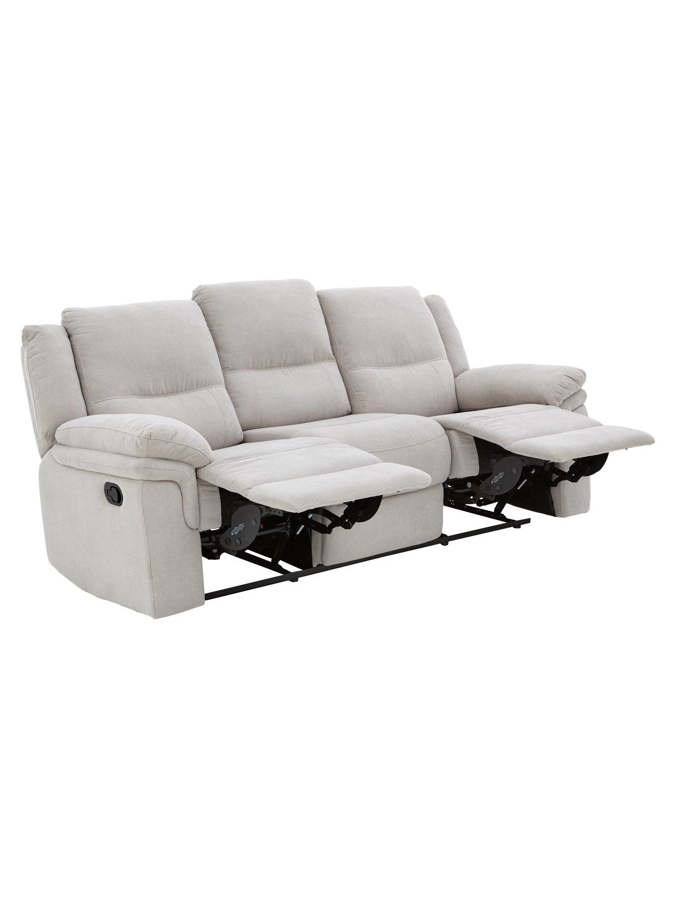 Albion Fabric 3 Seater Manual Recliner Sofa littlewoods