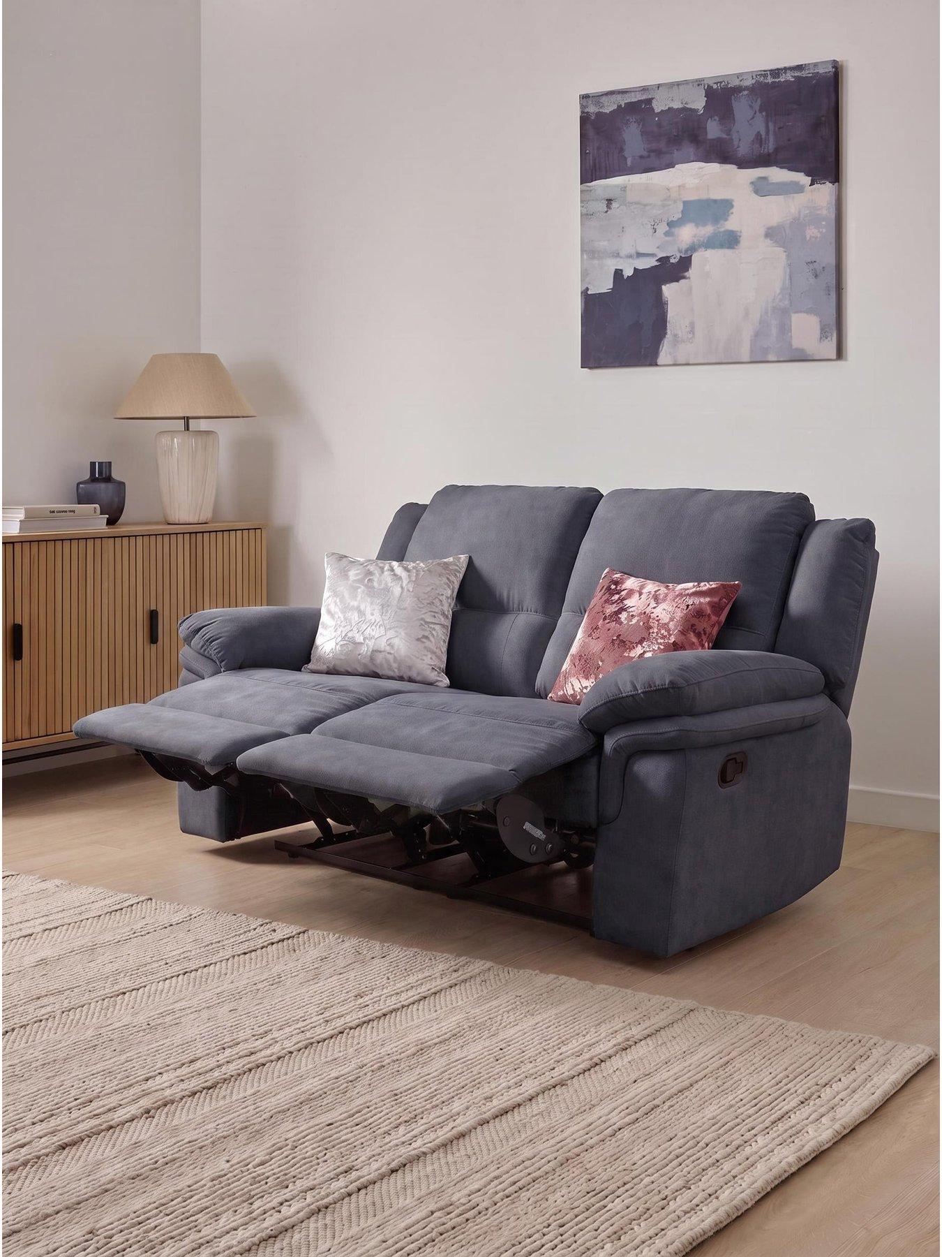 The Very Collection Albion Chenille 2 Seater High Back Manual Recliner Sofa - FSC® Certified