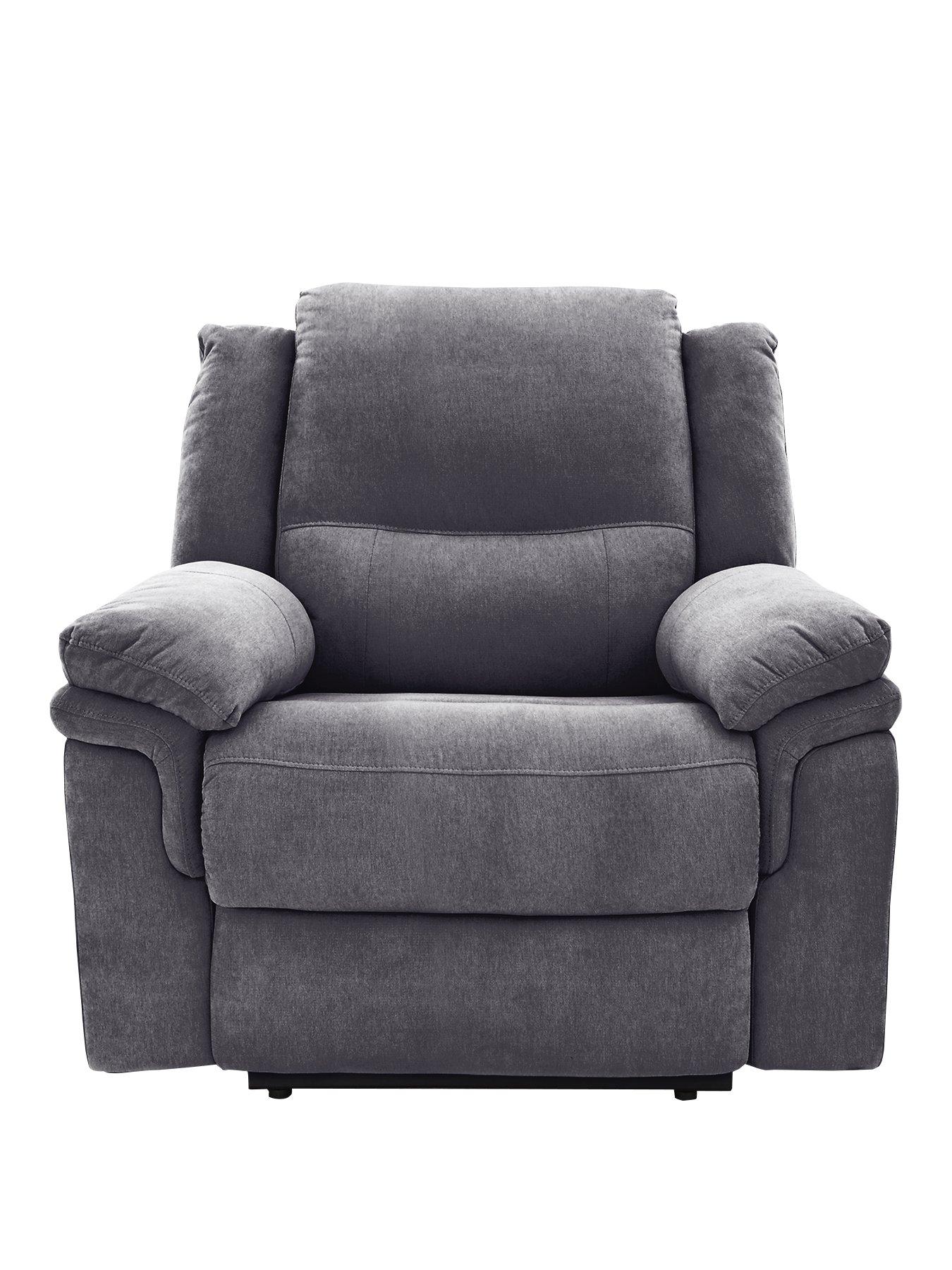 Very Home Albion Fabric High Back Manual Recliner Armchair