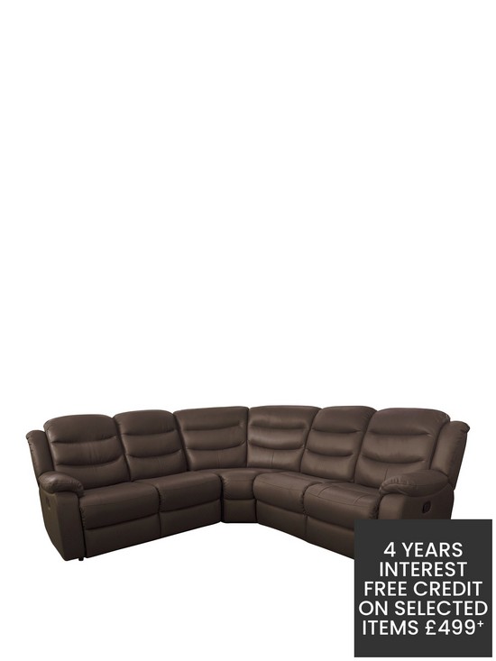 front image of rothburynbspluxury-fauxnbspleather-manual-recliner-corner-group-sofa