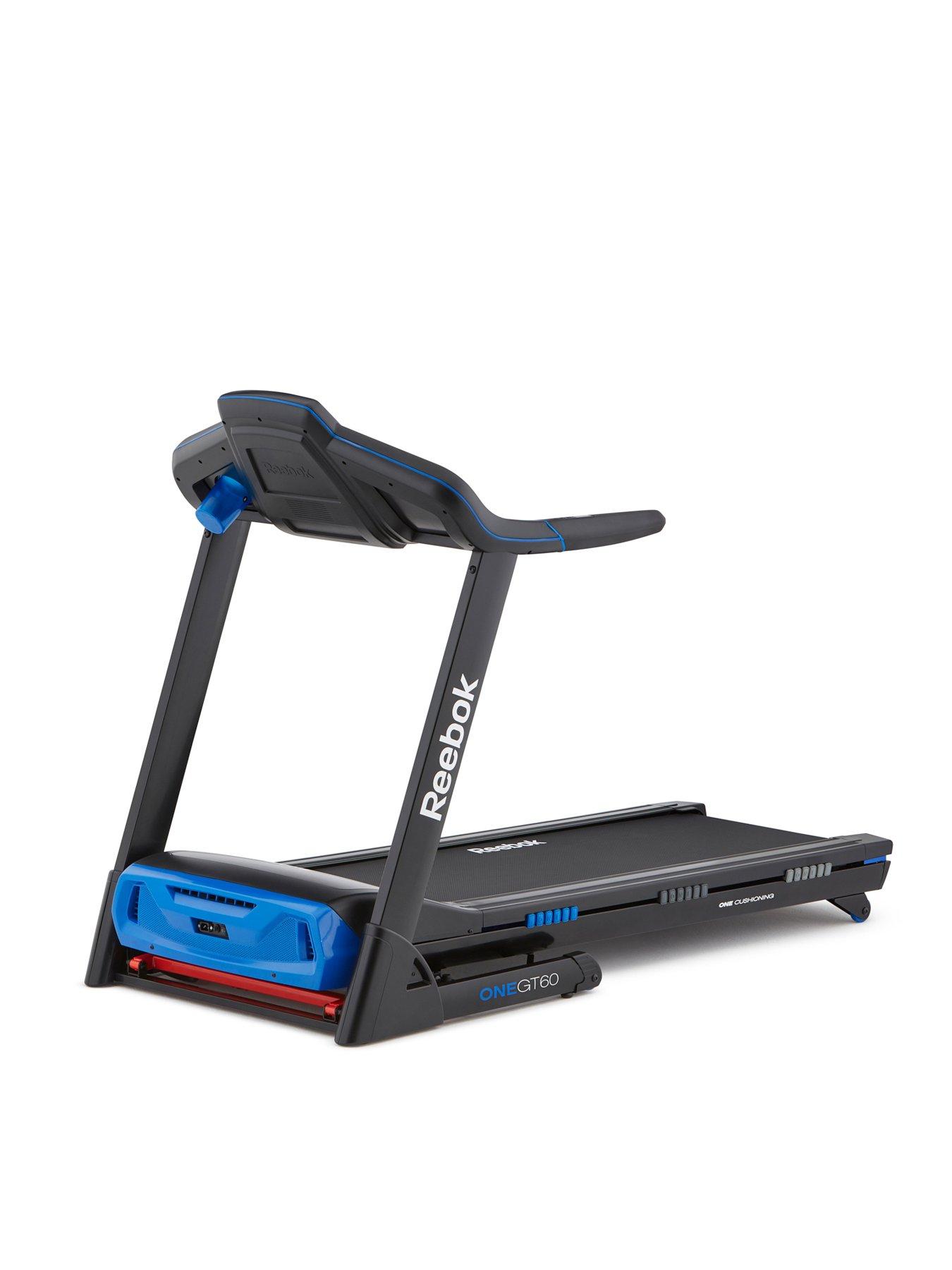 Reebok Gt60 One Series Treadmill Black With Blue Trim