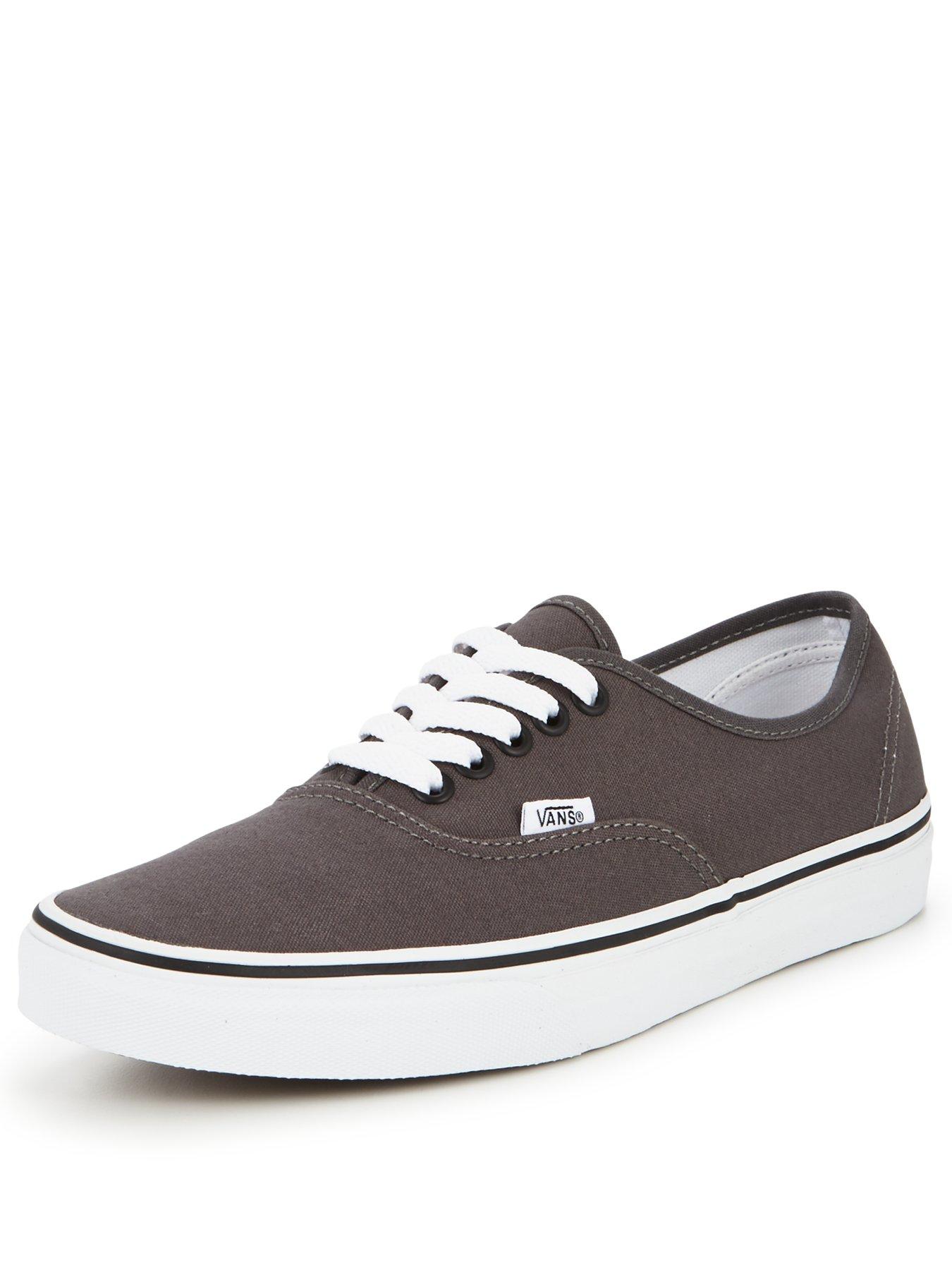 Mens grey vans store trainers