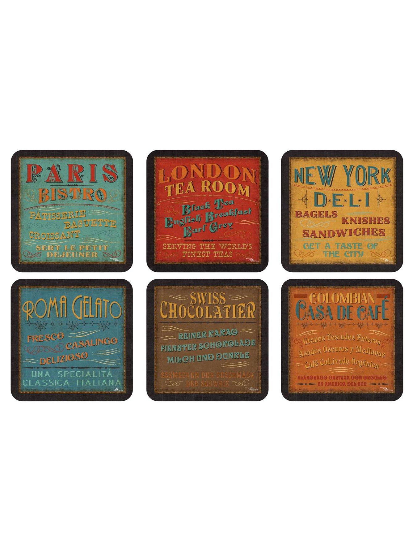 pimpernel Lunchtime Coasters Set of 6