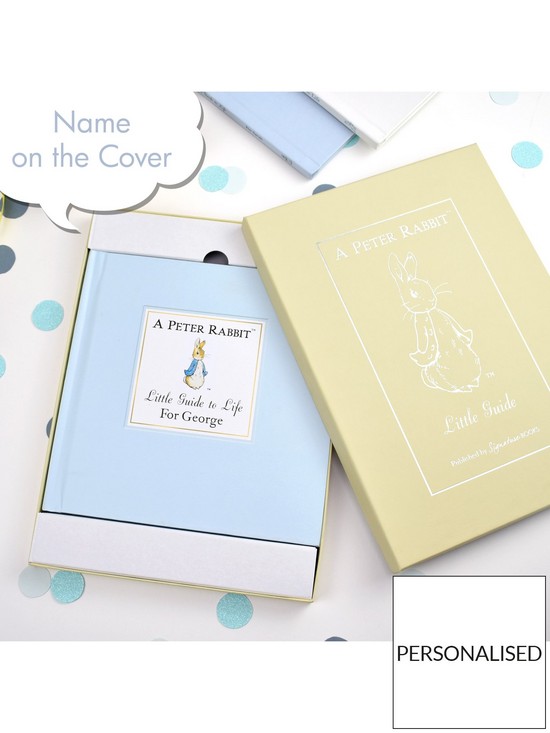 stillFront image of signature-gifts-personalised-peter-rabbit-little-guide-to-life