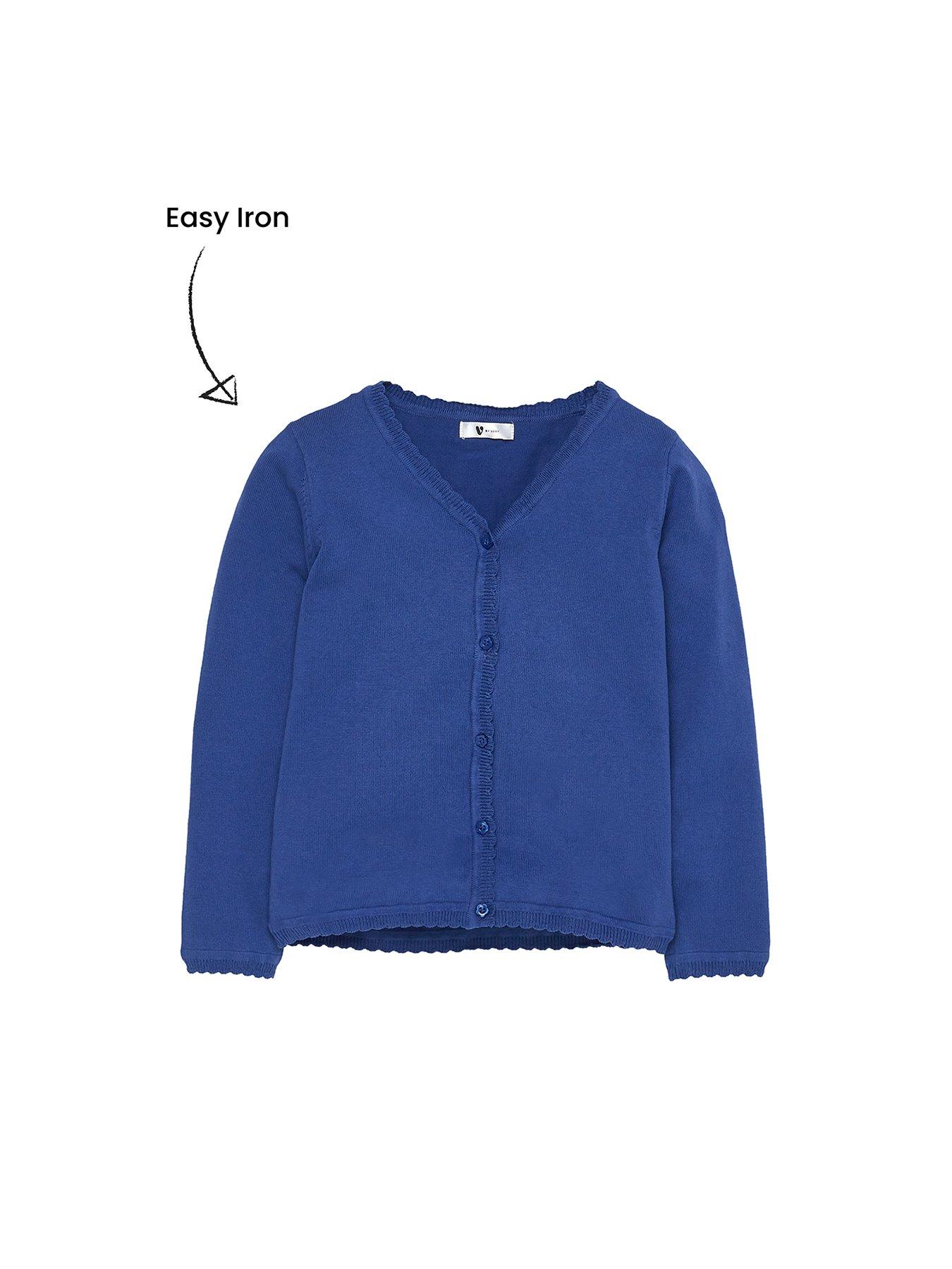 girls royal blue cardigan
