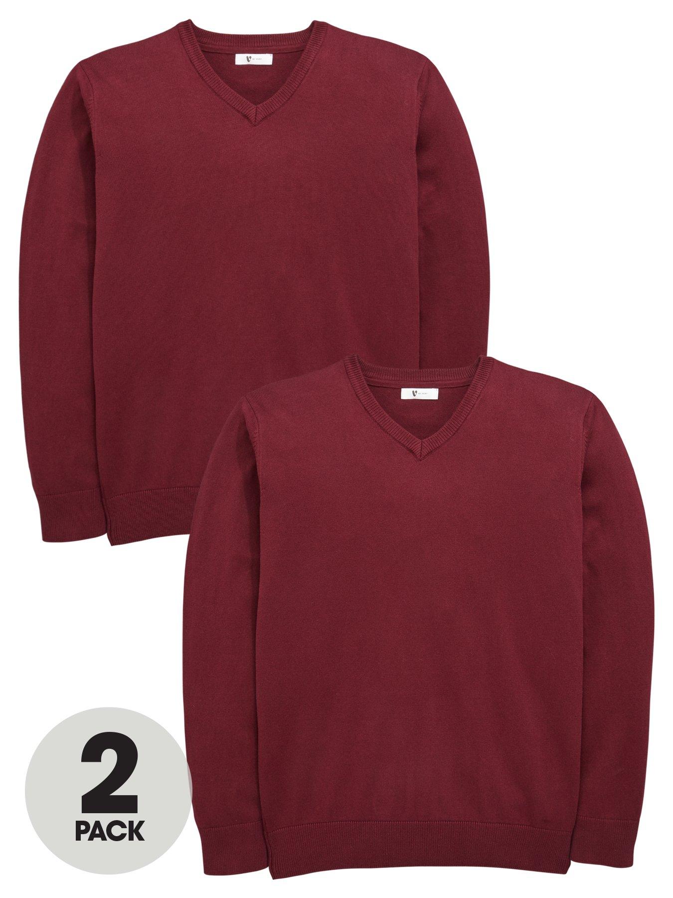 girls burgundy school cardigan