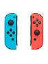  image of nintendo-switch-joy-con-controllernbsptwin-pack-wirelessnbsprechargeable--nbspneon-red-neon-blue