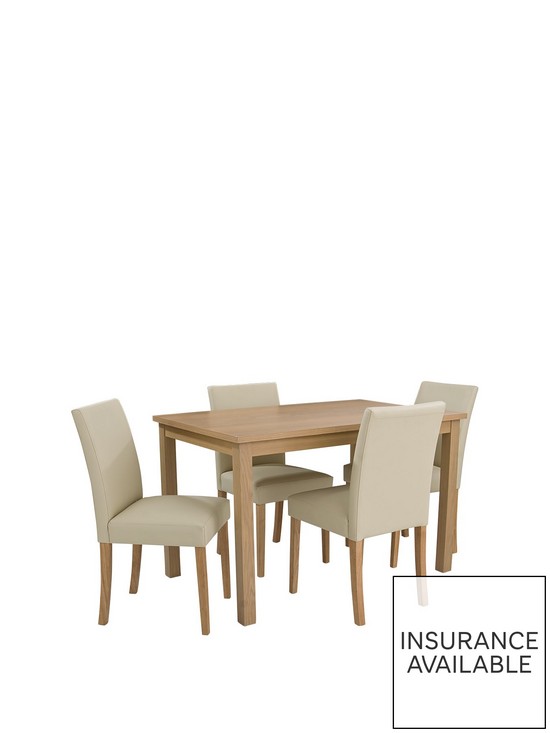 front image of very-home-home-essentials--nbspprimo-120-cm-dining-table-4-faux-leather-chairs