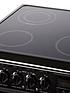  image of hotpoint-hae60ks-60-cm-ceramic-hob-double-oven-electric-cooker-black